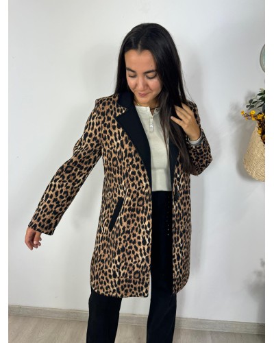 ABRIGO GITTA ANIMAL PRINT