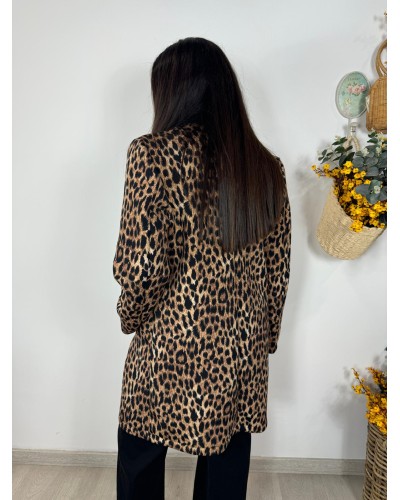 ABRIGO GITTA ANIMAL PRINT