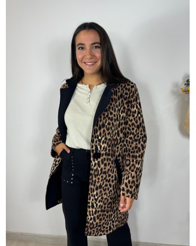 ABRIGO GITTA ANIMAL PRINT