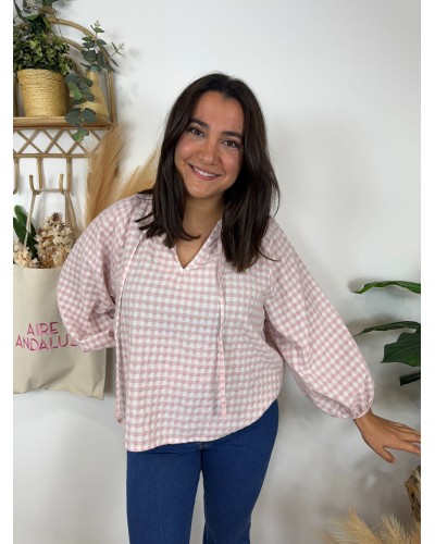 BLUSA CUADRITOS