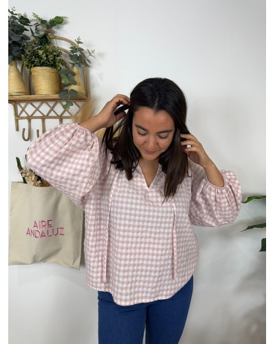 BLUSA CUADRITOS